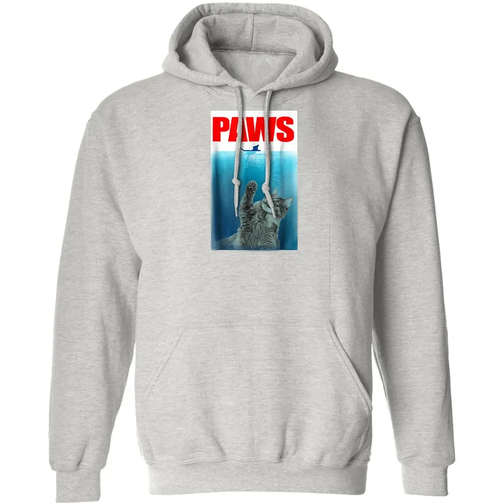 Paws Cat and Mouse  Cute Funny Cat Lover Classic Unisex Hoodie - 8