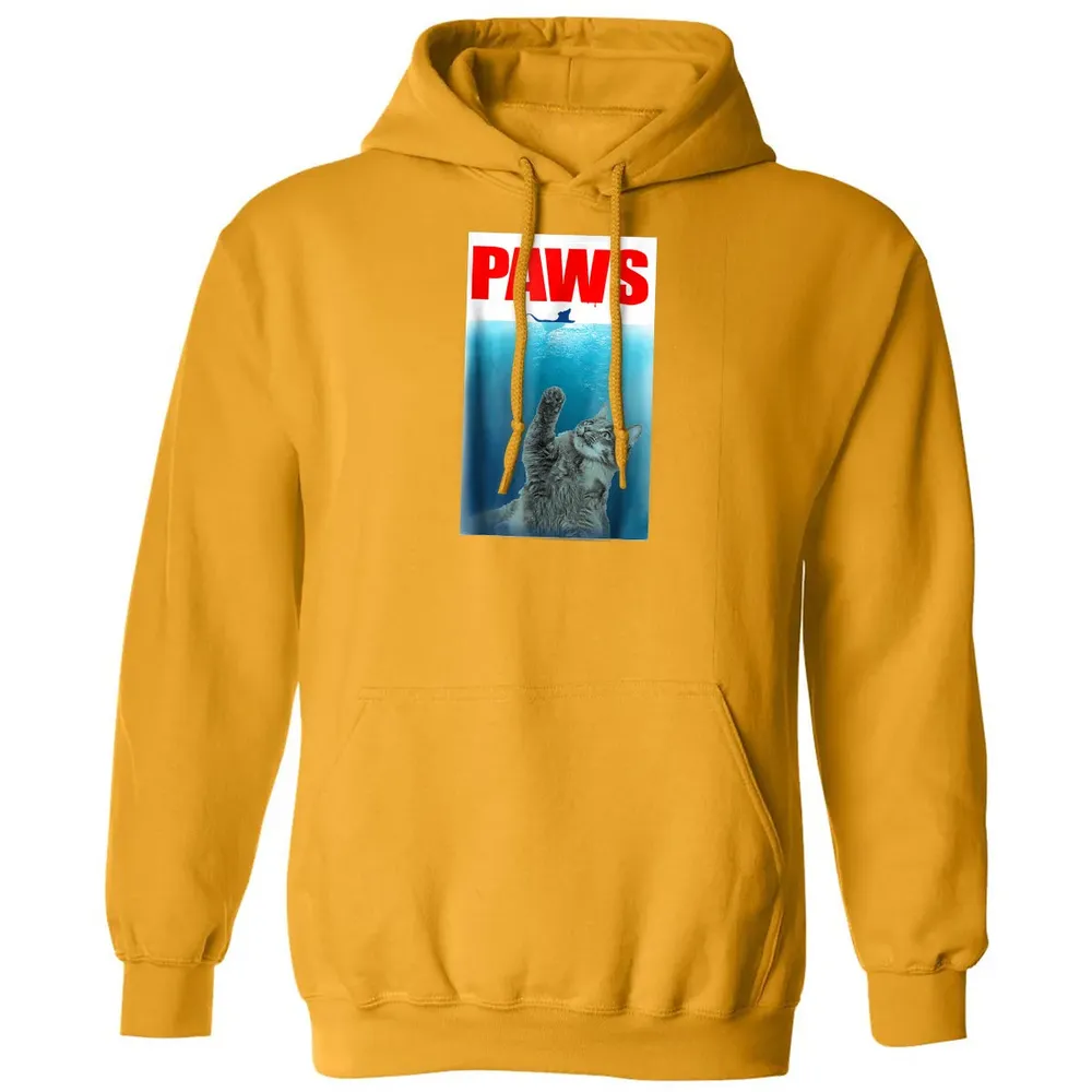 Paws Cat and Mouse  Cute Funny Cat Lover Classic Unisex Hoodie - 12