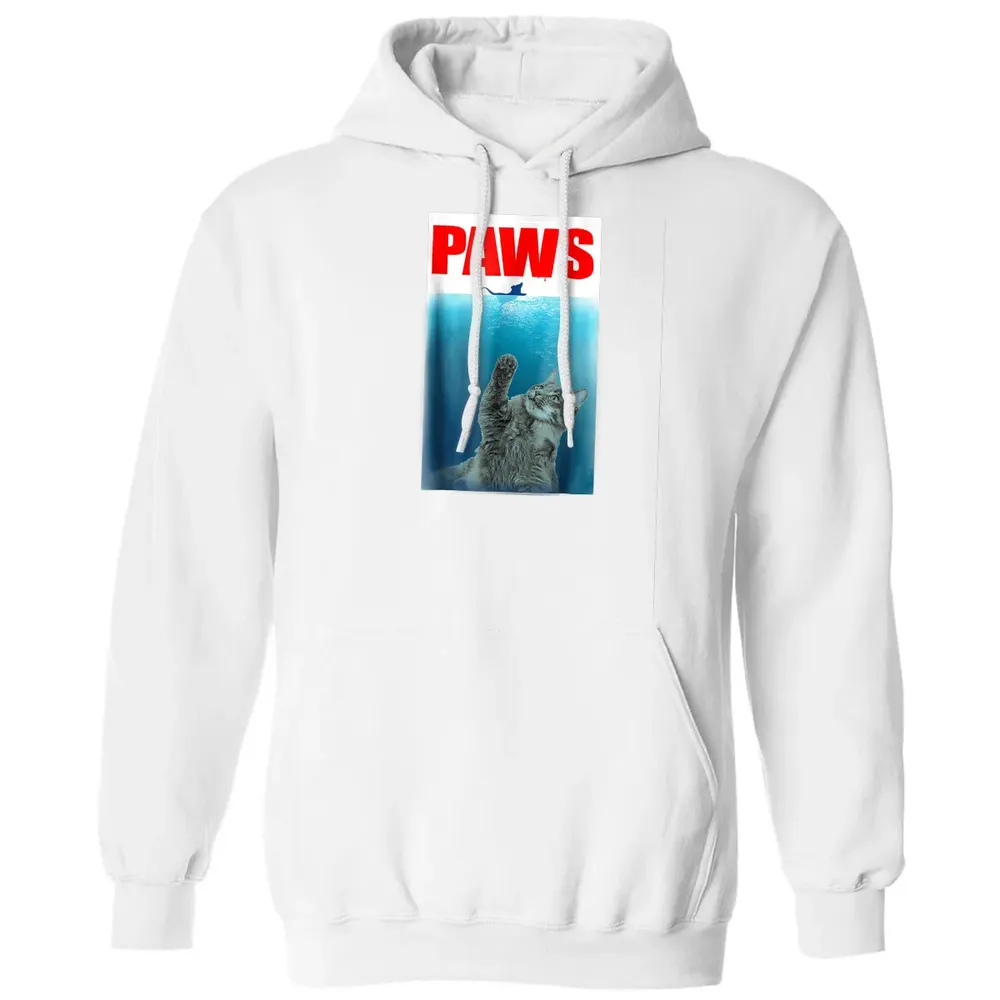 Paws Cat and Mouse  Cute Funny Cat Lover Classic Unisex Hoodie - 11