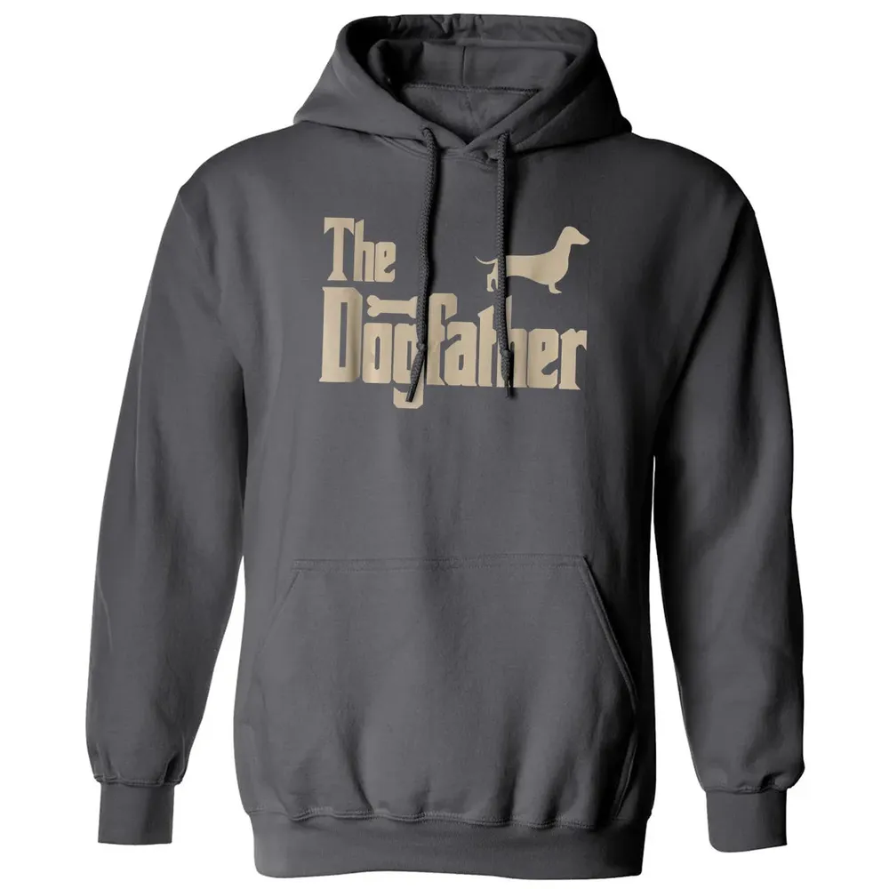 Mens Dachshund Dog Lovers Gifts "The Dogfather" Men  s Classic Unisex Hoodie - 7