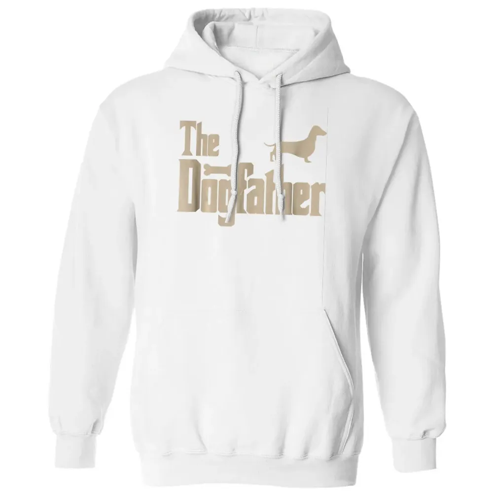Mens Dachshund Dog Lovers Gifts "The Dogfather" Men  s Classic Unisex Hoodie - 11