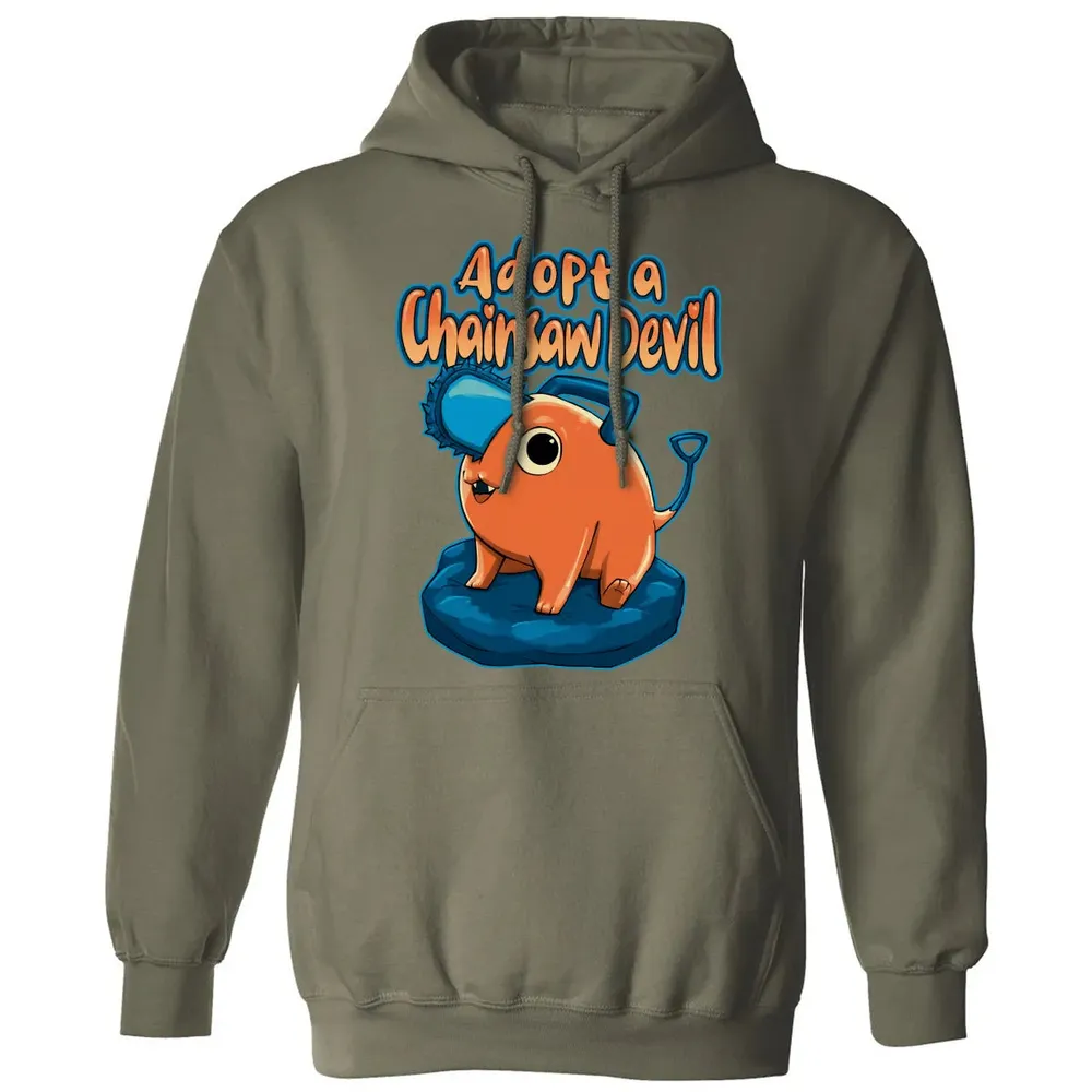 Adopt A Chainsaw Devil Classic Unisex Hoodie - 4