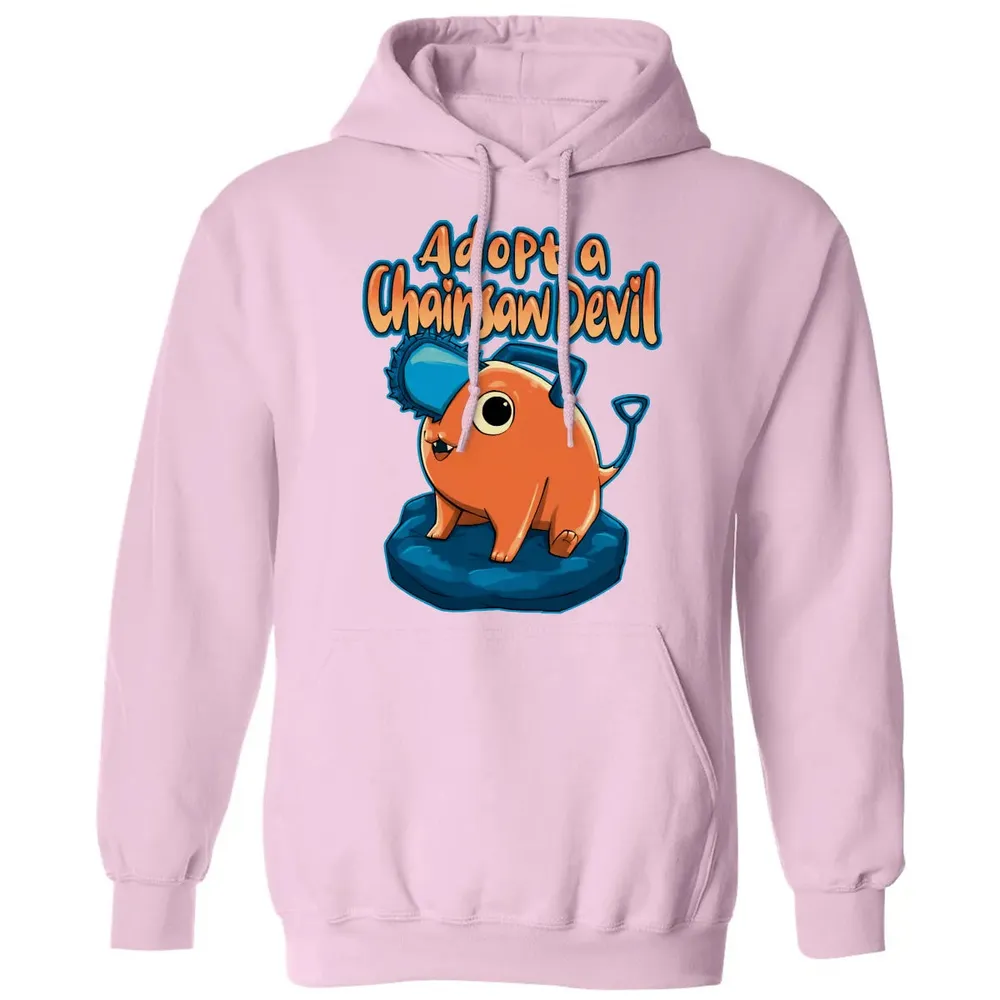 Adopt A Chainsaw Devil Classic Unisex Hoodie - 3