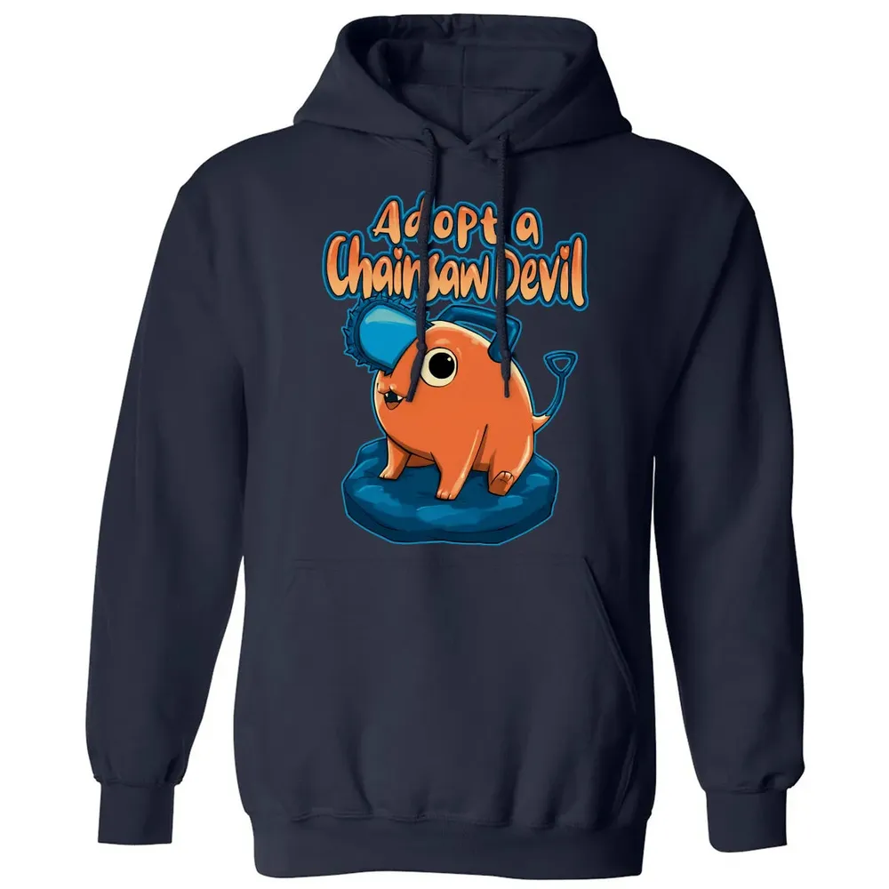 Adopt A Chainsaw Devil Classic Unisex Hoodie - 2
