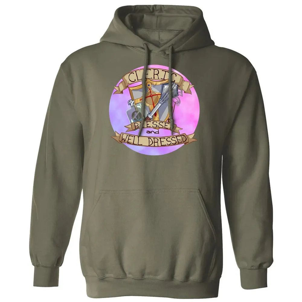 Cleric   Blessed and Well Dressed Classic Unisex Hoodie - 4