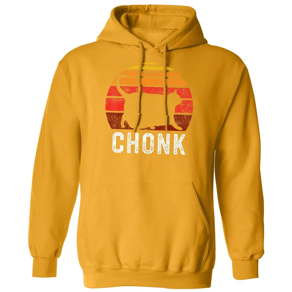 Funny Fat Cats Meme, Chonk Cat Classic Unisex Hoodie - 12