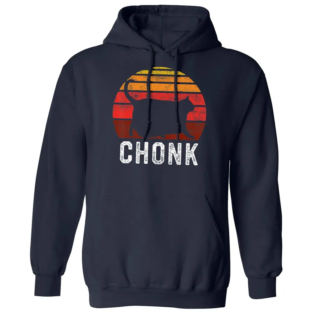 Funny Fat Cats Meme, Chonk Cat Classic Unisex Hoodie - 2