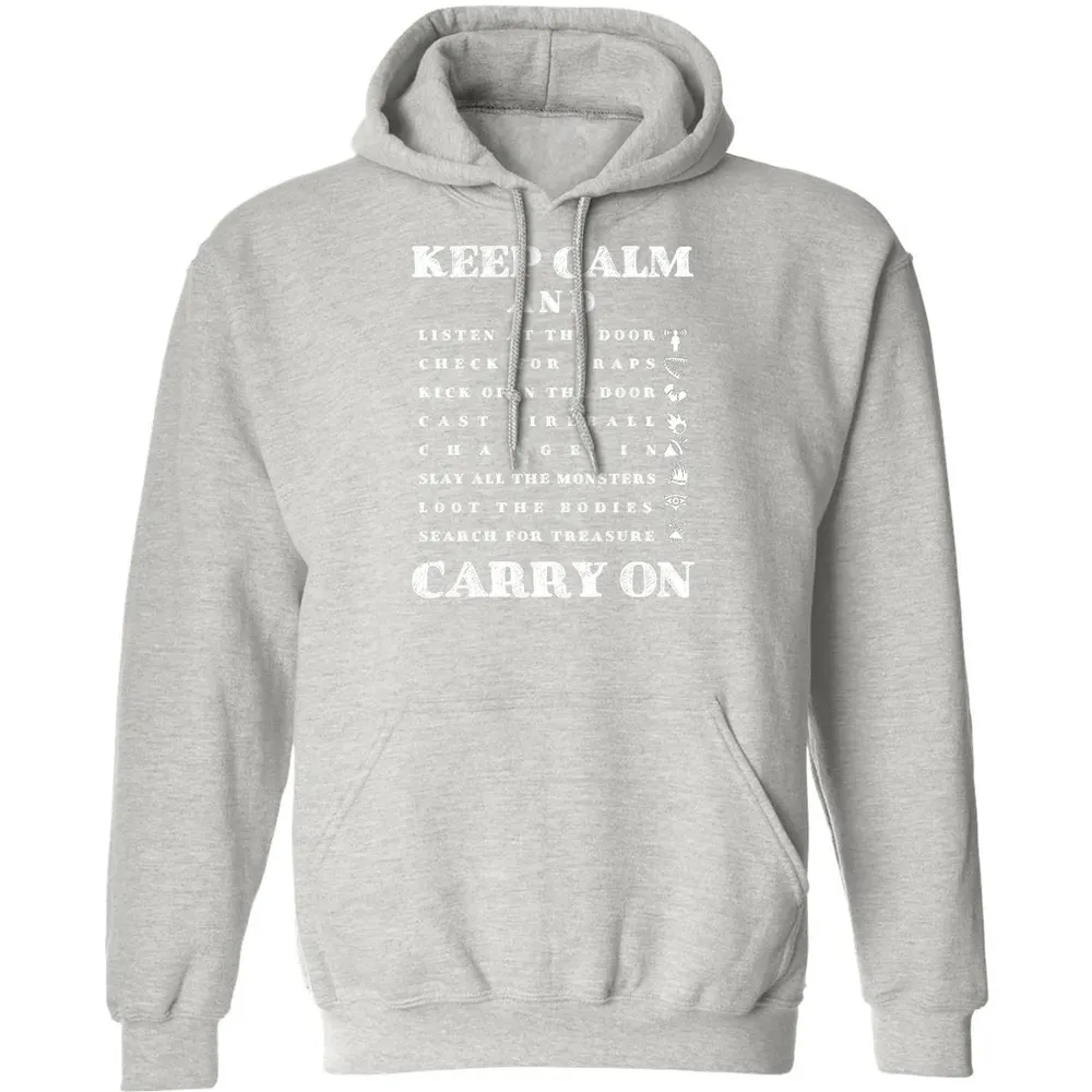 Keep Calm And Carry On Classic Unisex Hoodie - 8