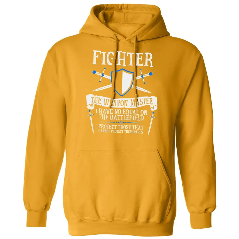 FIGHTER, THE WEAPON MASTER  (Black) Classic Unisex Hoodie - 12