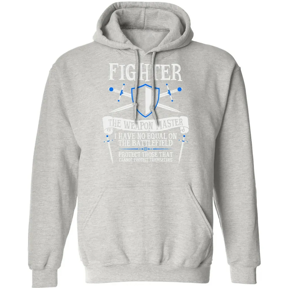 FIGHTER, THE WEAPON MASTER  (Black) Classic Unisex Hoodie - 8