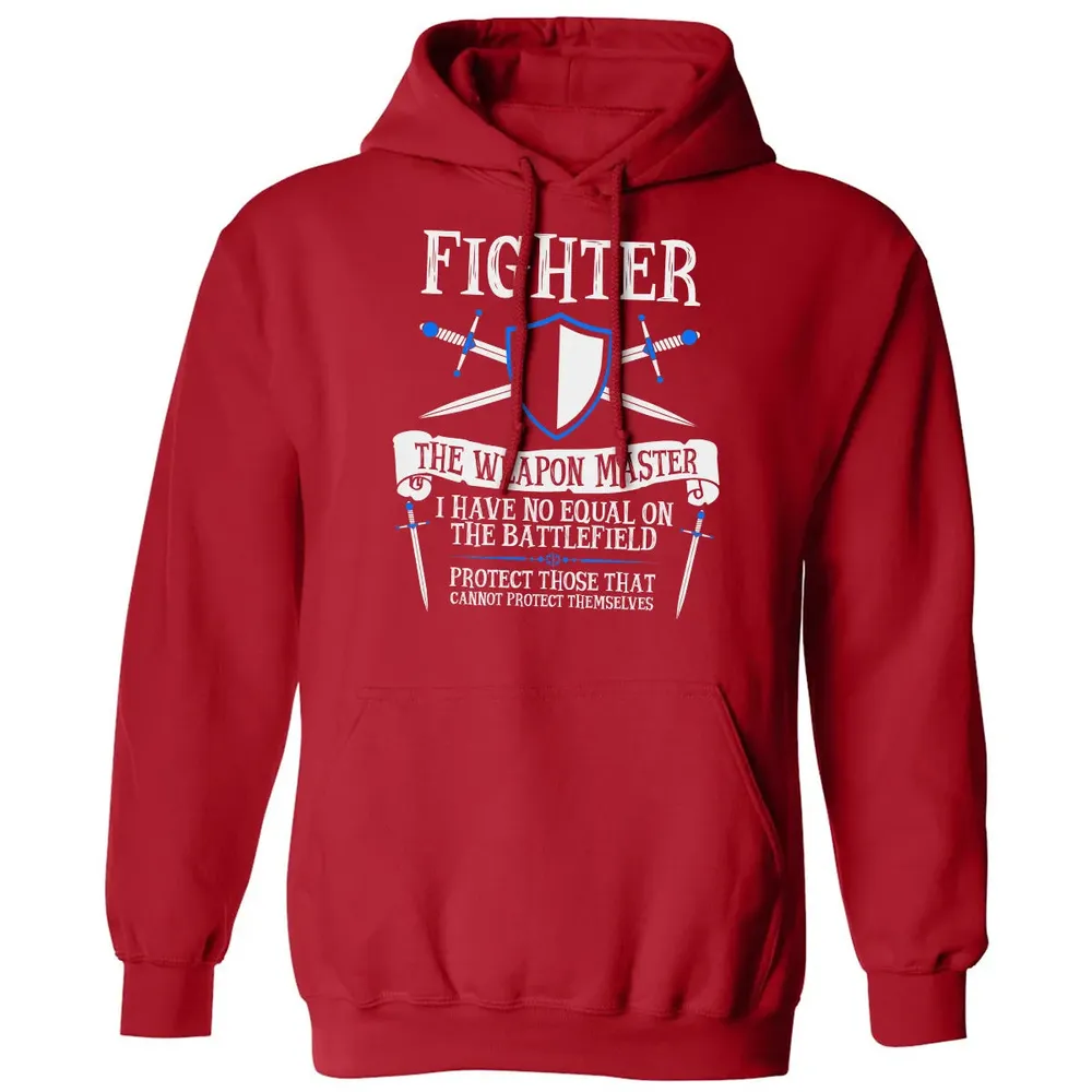 FIGHTER, THE WEAPON MASTER  (Black) Classic Unisex Hoodie - 5