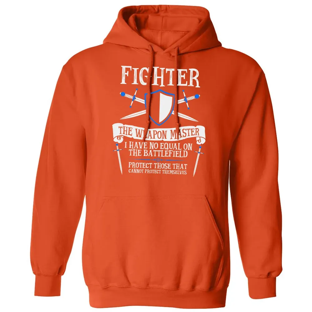 FIGHTER, THE WEAPON MASTER  (Black) Classic Unisex Hoodie - 10