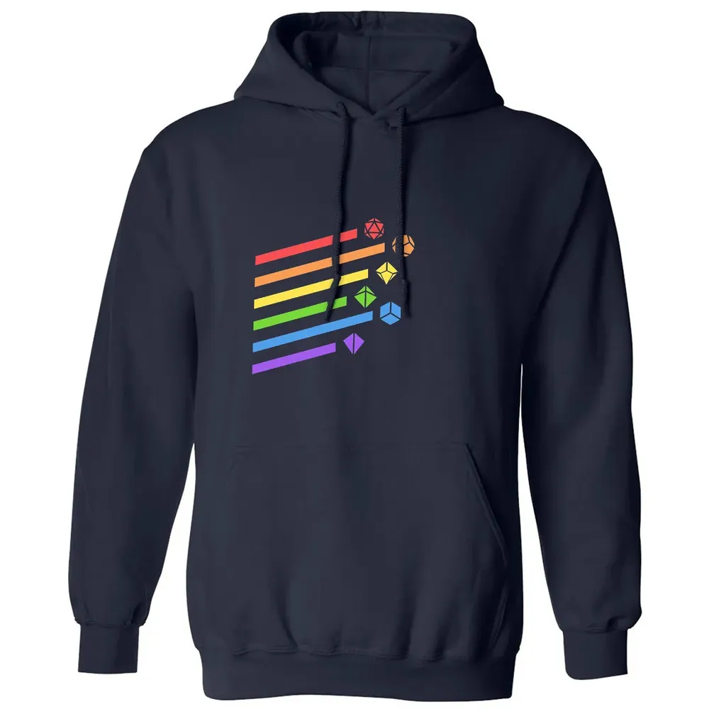 Rainbow Dice Set Classic Unisex Hoodie - 2