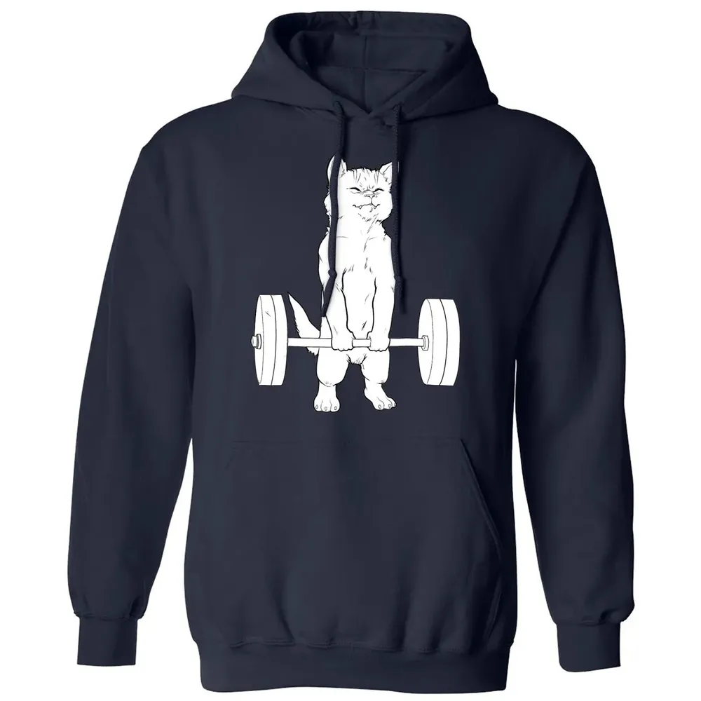 Cat Deadlift Powerlifting Classic Unisex Hoodie - 2