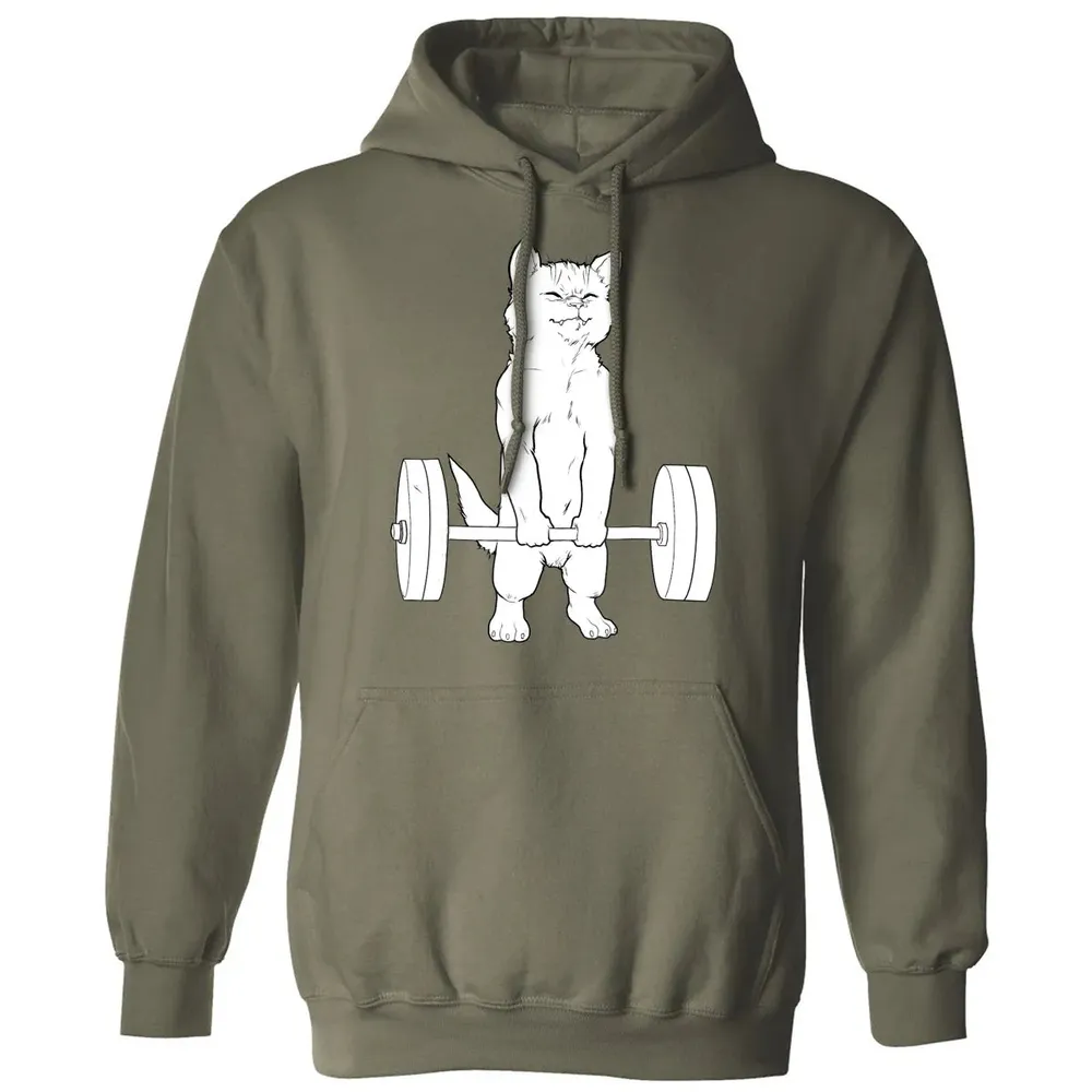 Cat Deadlift Powerlifting Classic Unisex Hoodie - 4