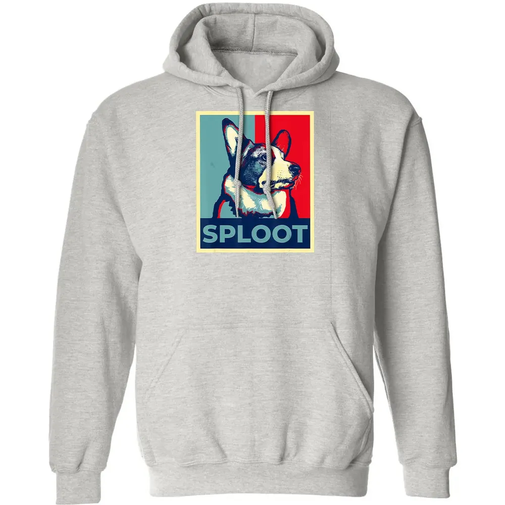 Funny Corgi Meme Election 2020 Obama Hope Campaign Poster Classic Unisex Hoodie - 8