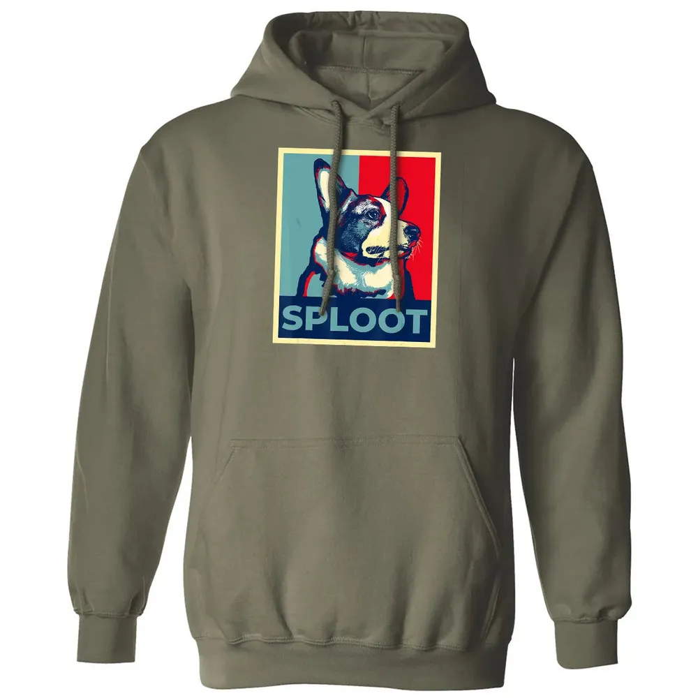 Funny Corgi Meme Election 2020 Obama Hope Campaign Poster Classic Unisex Hoodie - 4