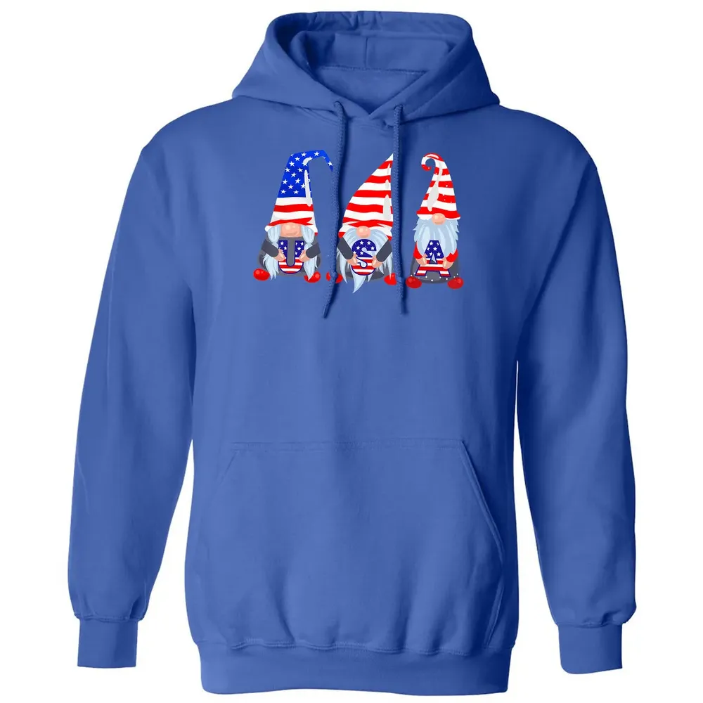 4th Of July 2020 Gnomes  Funny American USA Patriotic Classic Unisex Hoodie - 9