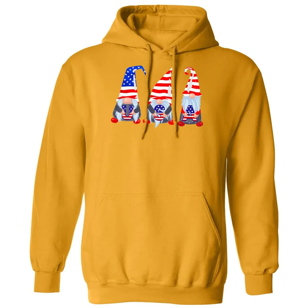 4th Of July 2020 Gnomes  Funny American USA Patriotic Classic Unisex Hoodie - 12