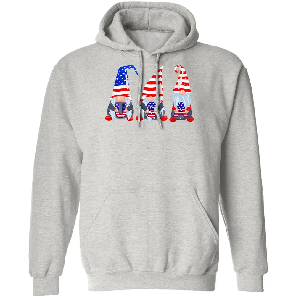 4th Of July 2020 Gnomes  Funny American USA Patriotic Classic Unisex Hoodie - 8