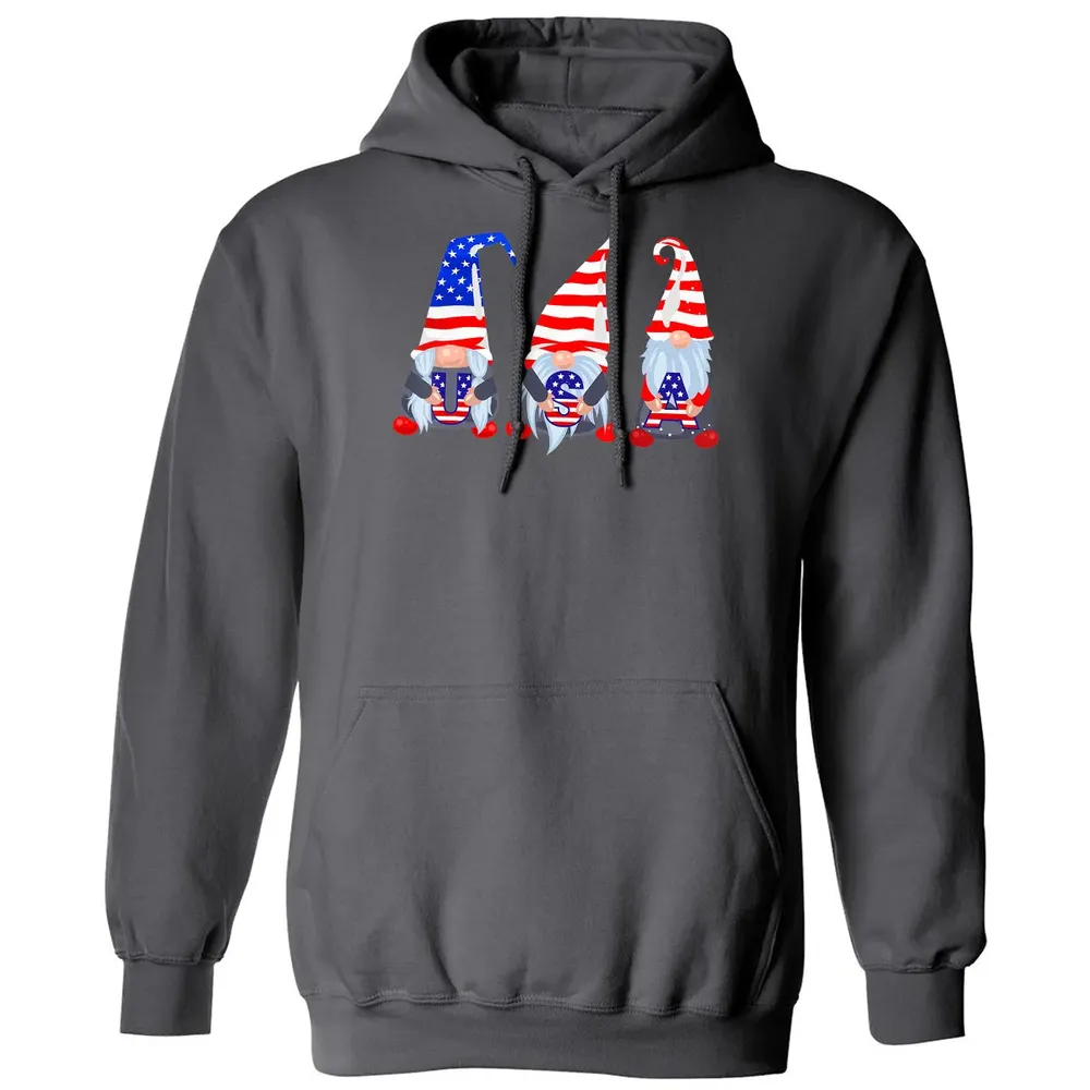4th Of July 2020 Gnomes  Funny American USA Patriotic Classic Unisex Hoodie - 7
