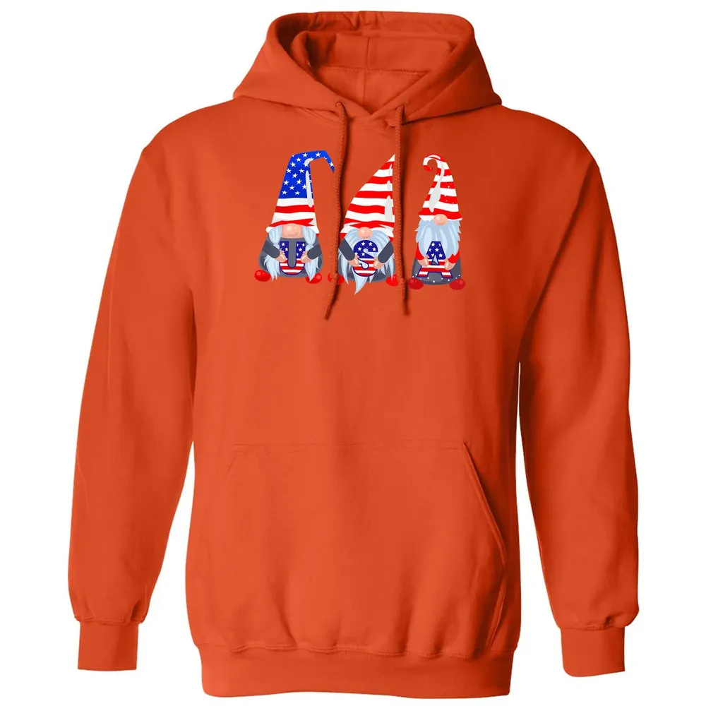 4th Of July 2020 Gnomes  Funny American USA Patriotic Classic Unisex Hoodie - 10