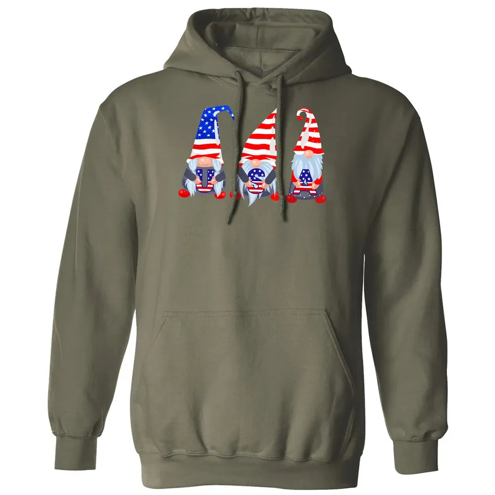 4th Of July 2020 Gnomes  Funny American USA Patriotic Classic Unisex Hoodie - 4