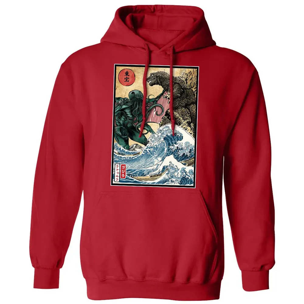 King of the Monsters vs Great Old One Classic Unisex Hoodie - 5