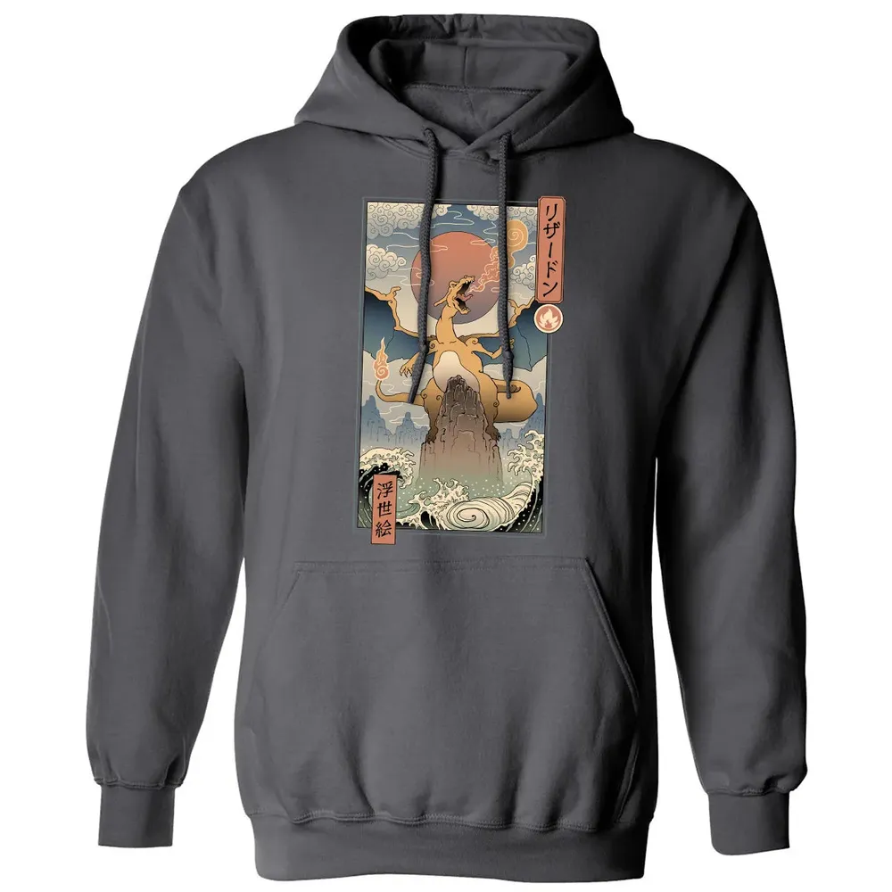 Charizard Ukiyo-e Classic Unisex Hoodie - 7