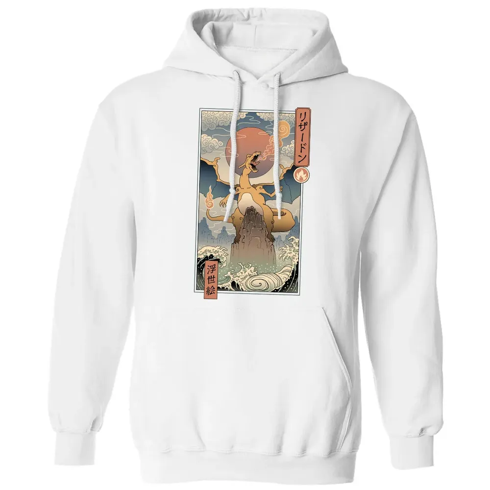 Charizard Ukiyo-e Classic Unisex Hoodie - 11