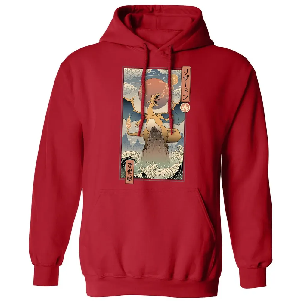 Charizard Ukiyo-e Classic Unisex Hoodie - 5