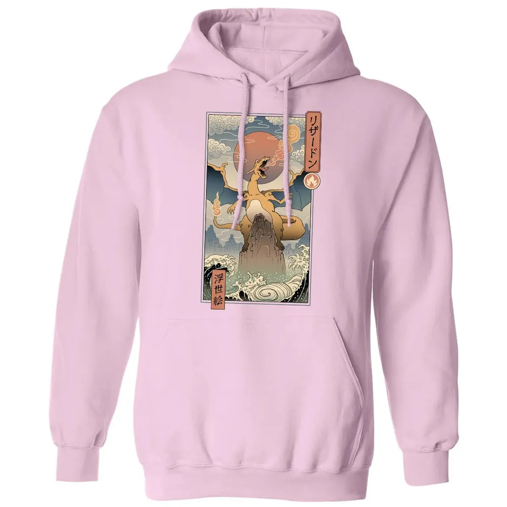 Charizard Ukiyo-e Classic Unisex Hoodie - 3