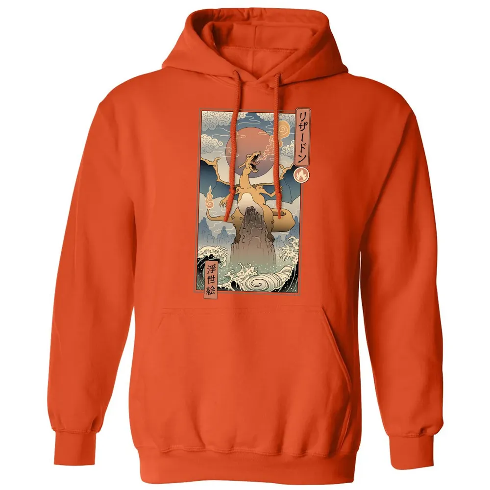 Charizard Ukiyo-e Classic Unisex Hoodie - 10