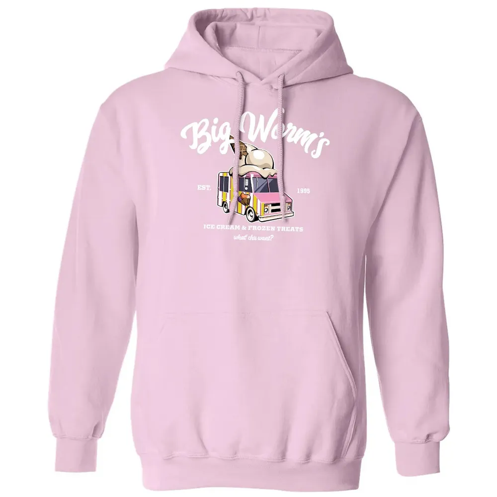 Big Worm Ice Cream Classic Unisex Hoodie - 3