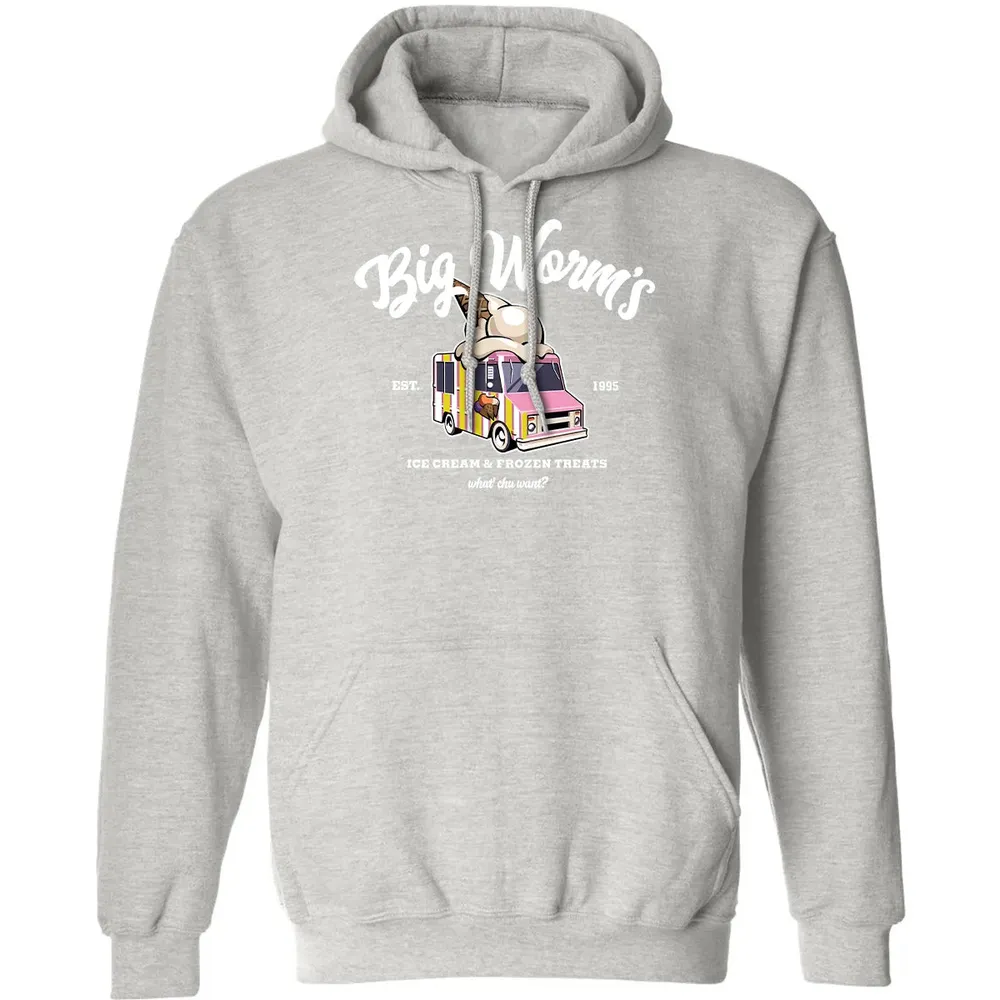 Big Worm Ice Cream Classic Unisex Hoodie - 8