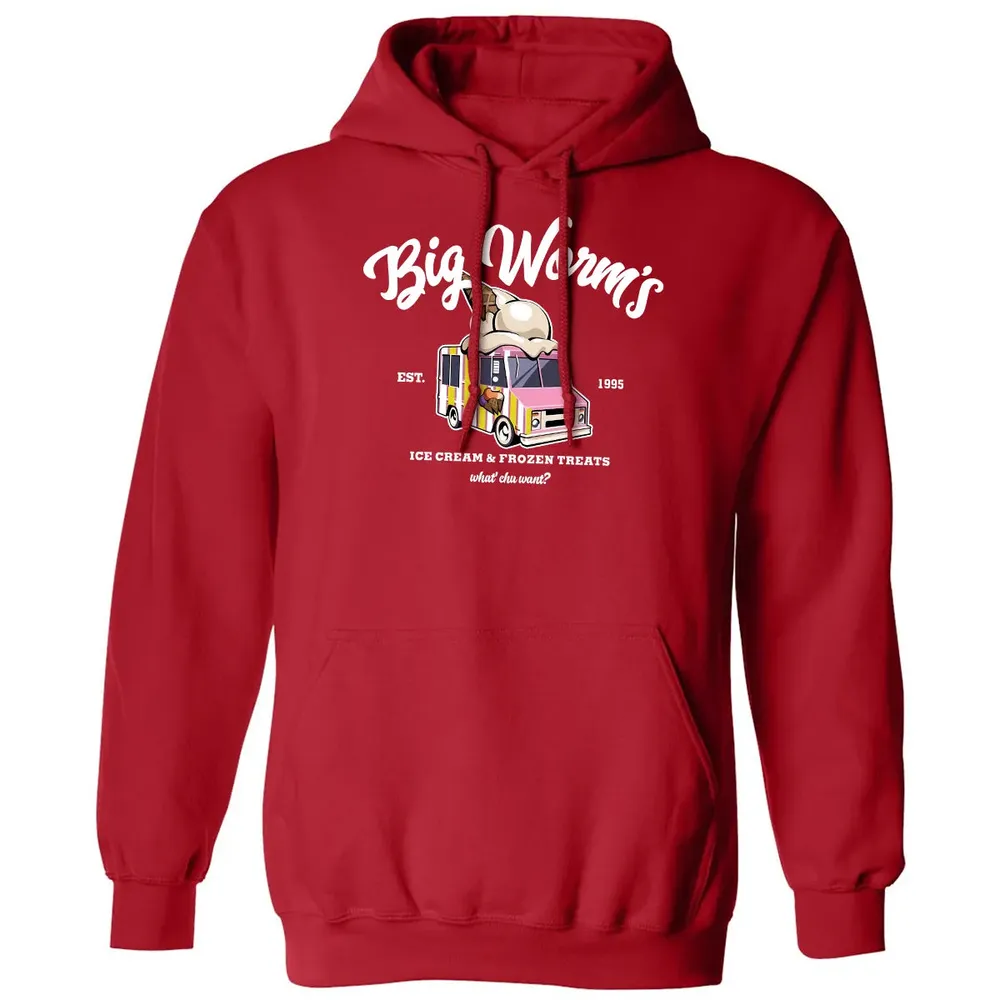 Big Worm Ice Cream Classic Unisex Hoodie - 5