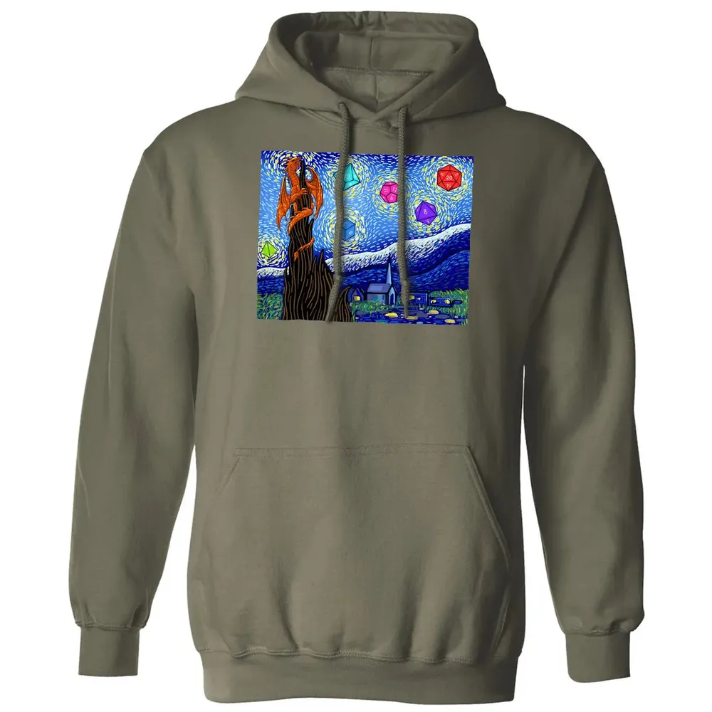 Dices and Starry Night Classic Unisex Hoodie - 4