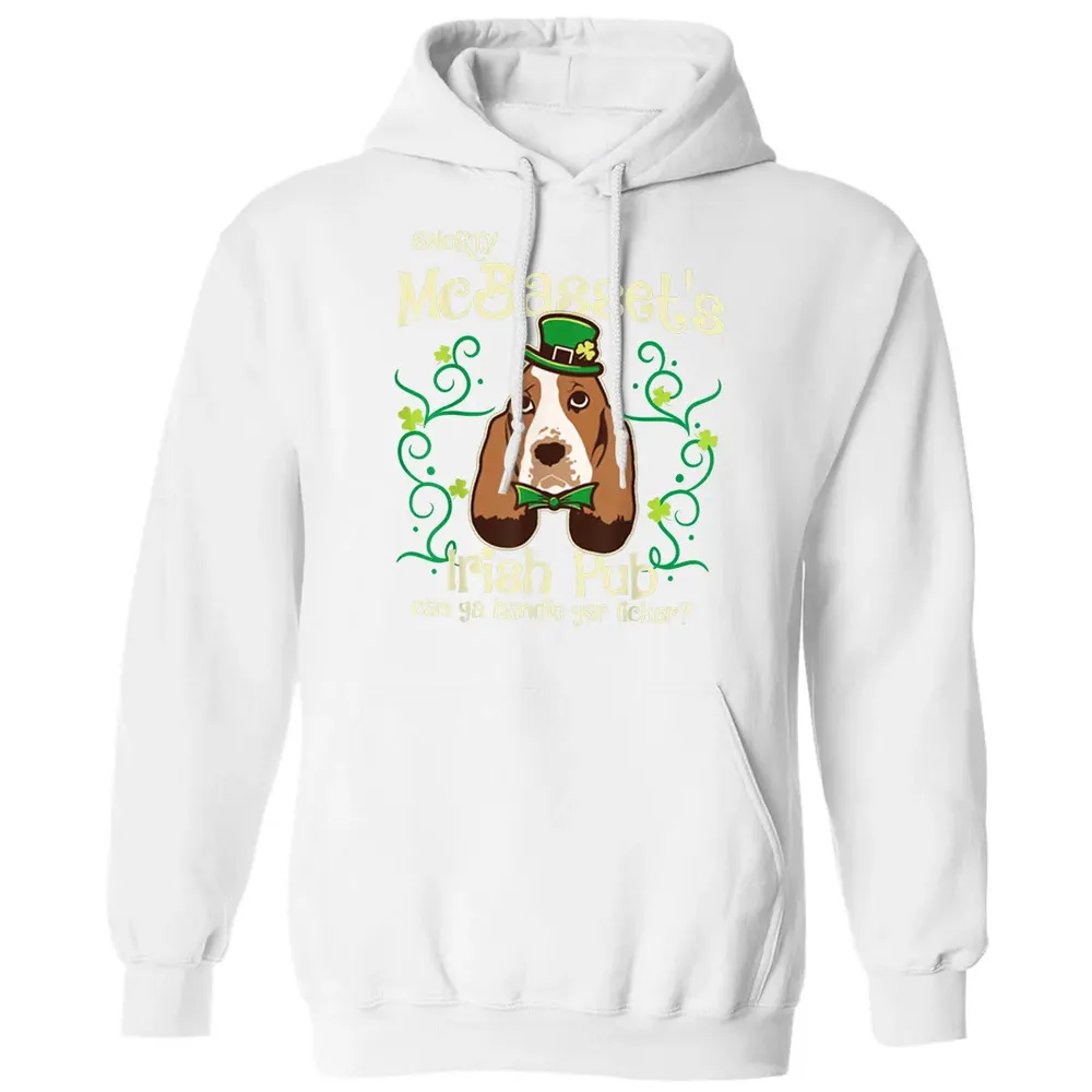Basset Hound Dog Gifts St Patricks Day Classic Unisex Hoodie - 11