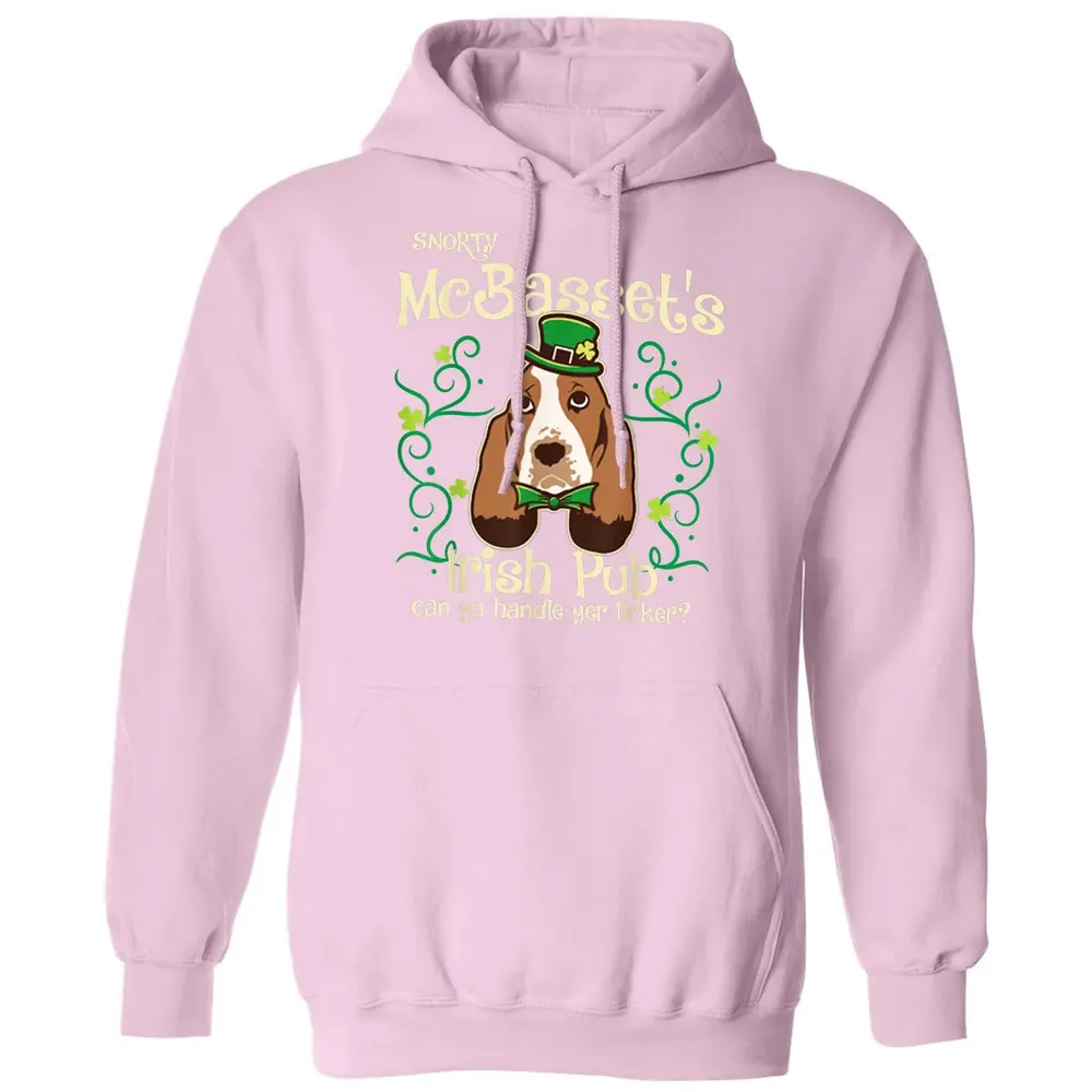 Basset Hound Dog Gifts St Patricks Day Classic Unisex Hoodie - 3