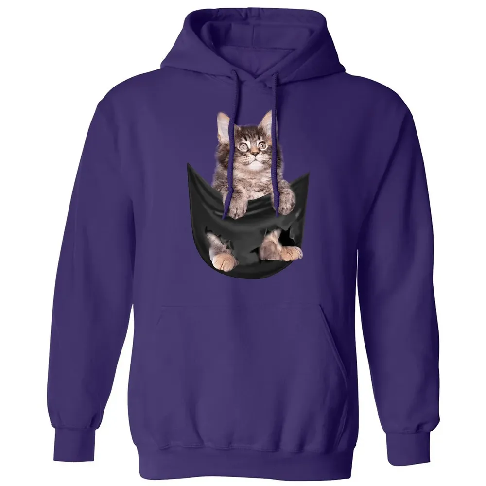 Maine Coon in pocket Classic Unisex Hoodie - 6