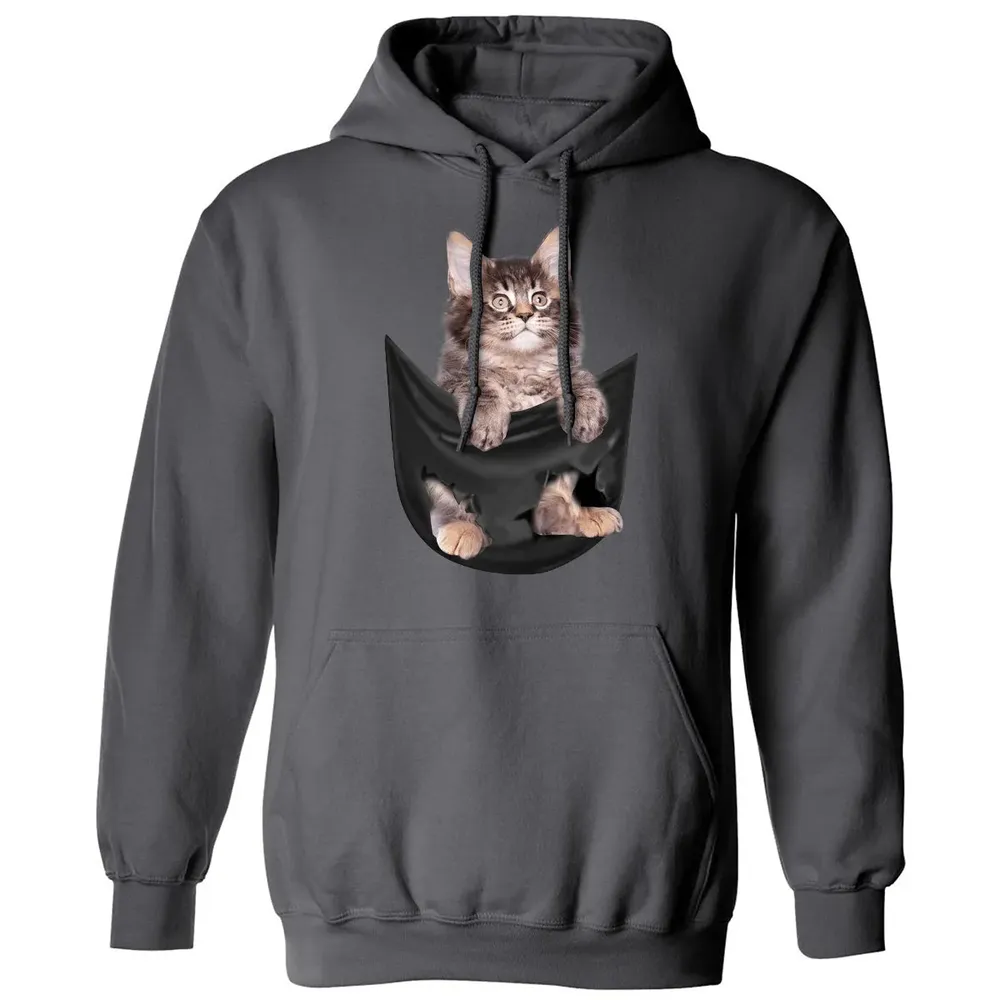 Maine Coon in pocket Classic Unisex Hoodie - 7