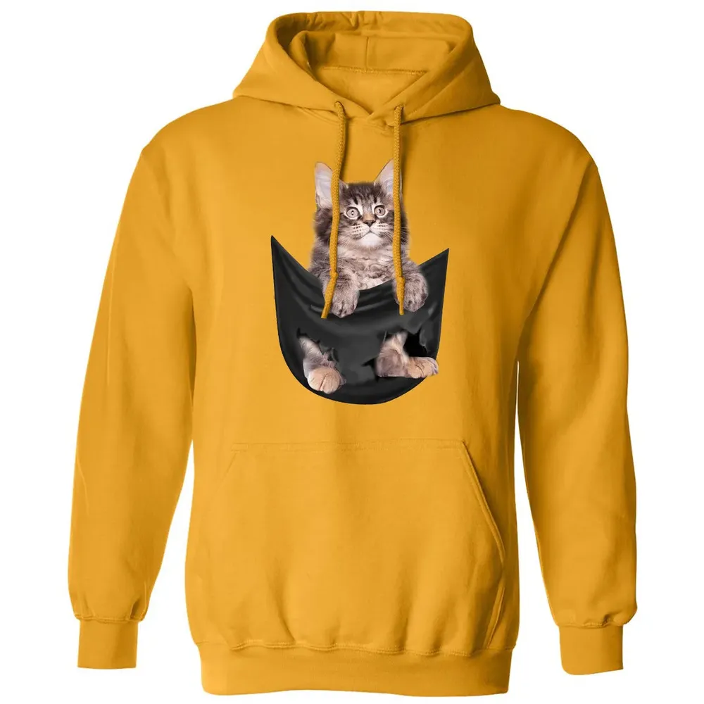 Maine Coon in pocket Classic Unisex Hoodie - 12