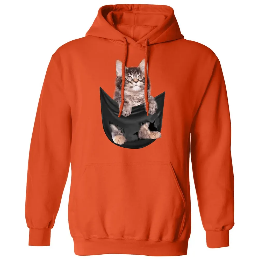 Maine Coon in pocket Classic Unisex Hoodie - 10