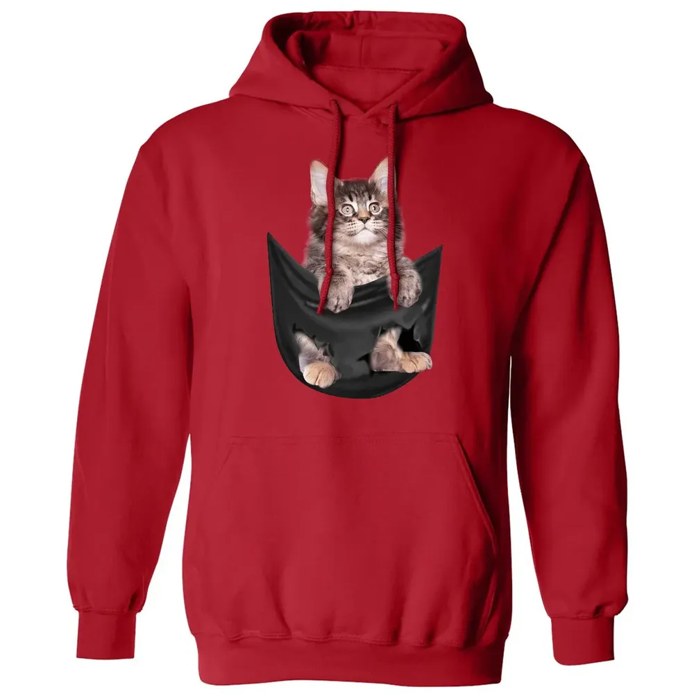 Maine Coon in pocket Classic Unisex Hoodie - 5