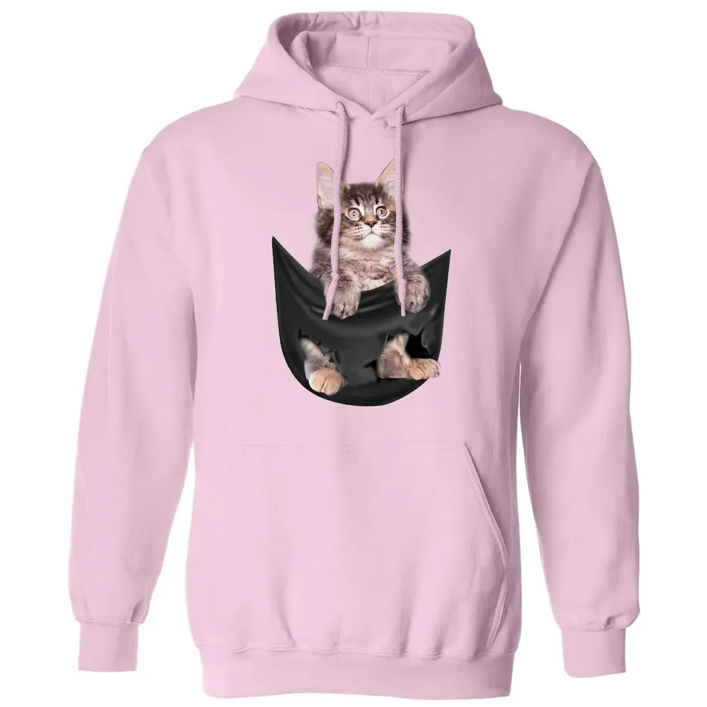 Maine Coon in pocket Classic Unisex Hoodie - 3