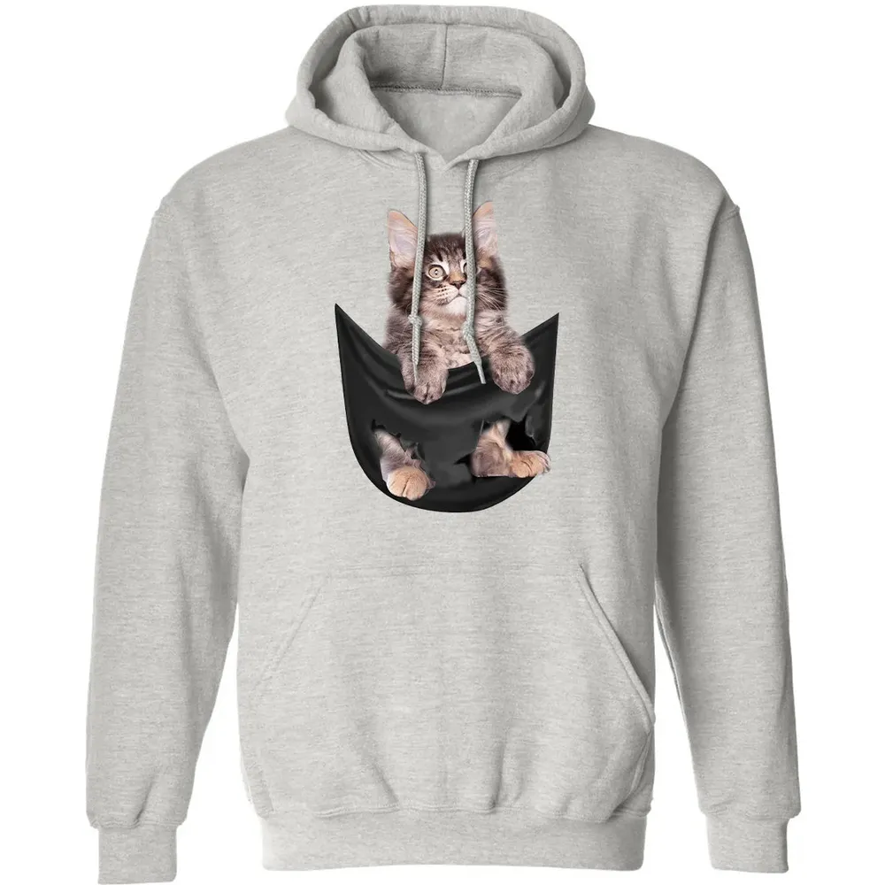 Maine Coon in pocket Classic Unisex Hoodie - 8
