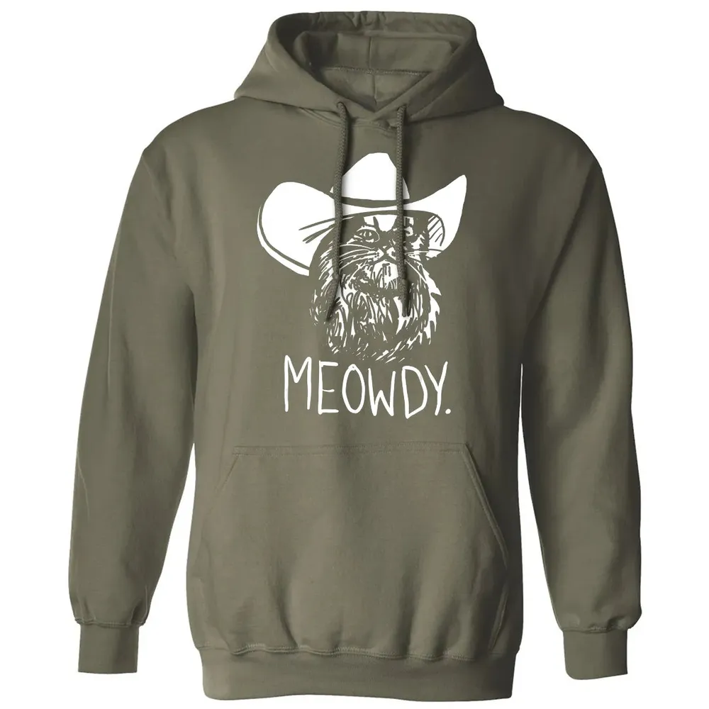 Meowdy Texas Cat Meme Classic Unisex Hoodie - 4