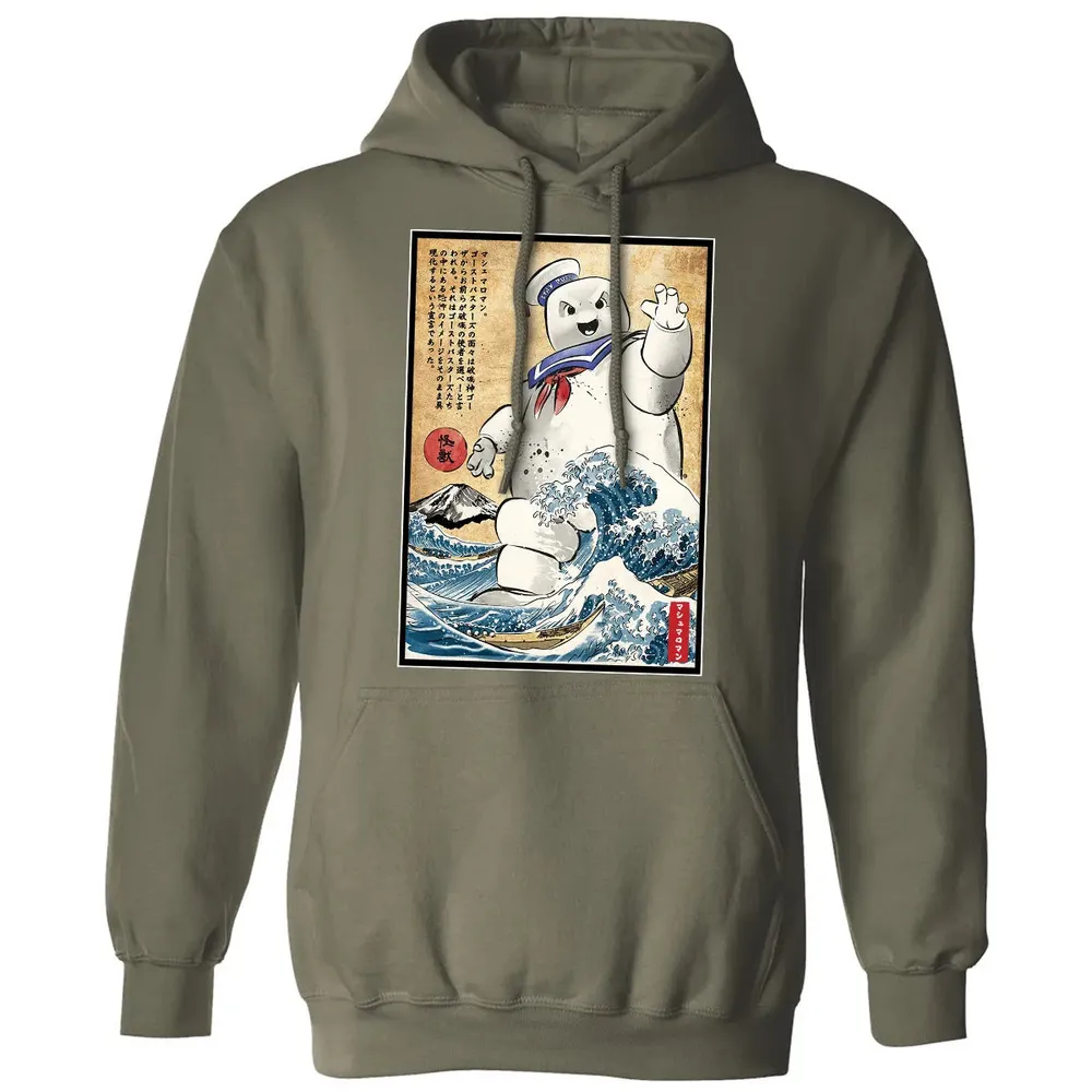 Marshmallow man in Japan Classic Unisex Hoodie - 4