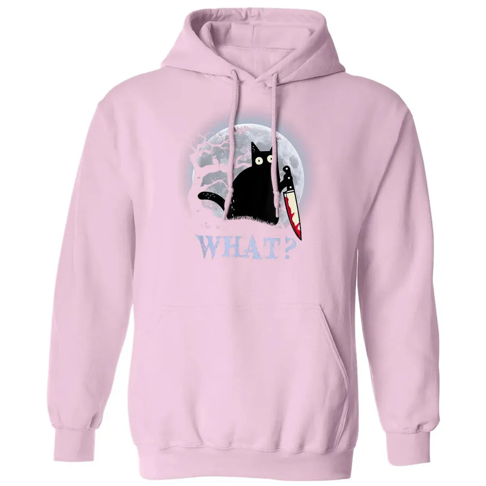 Cat What? Murderous Halloween Classic Unisex Hoodie - 3