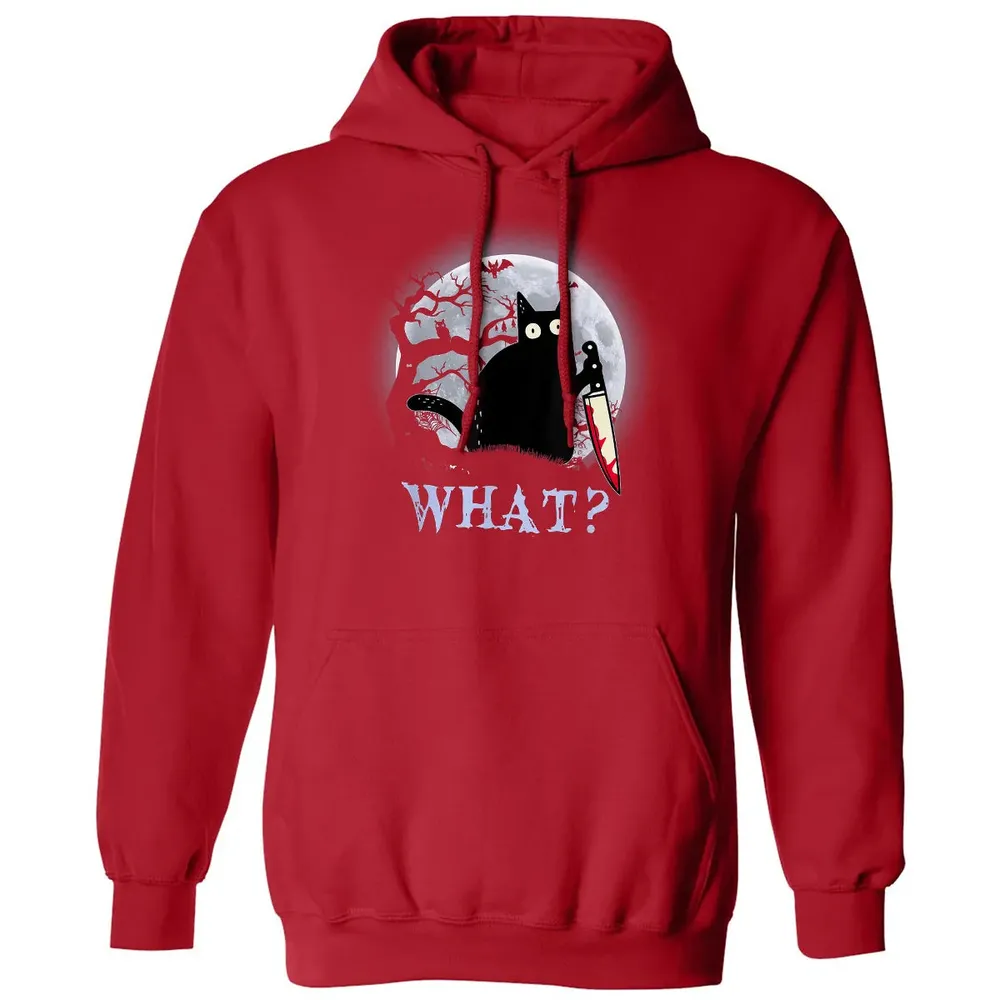 Cat What? Murderous Halloween Classic Unisex Hoodie - 5